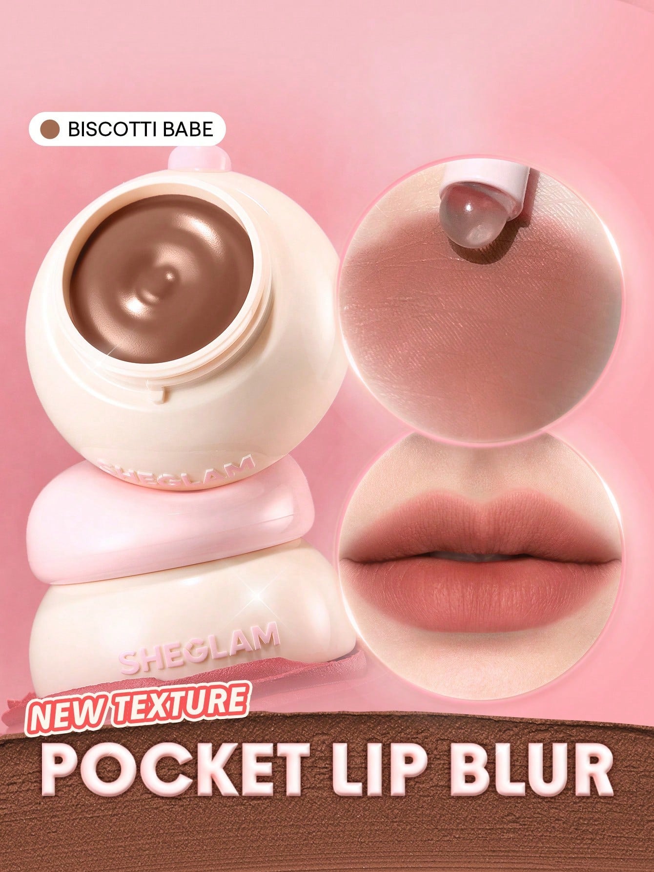 Bounce Putty Pocket Lip Pot-517 Biscotti Babe
