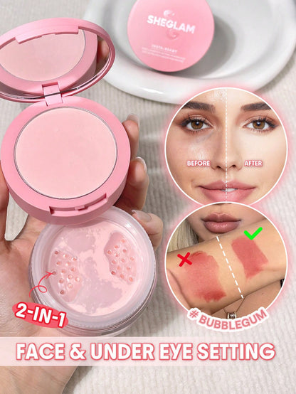 Insta-Ready Face & Under Eye Setting Powder Duo-01 Bubblegum