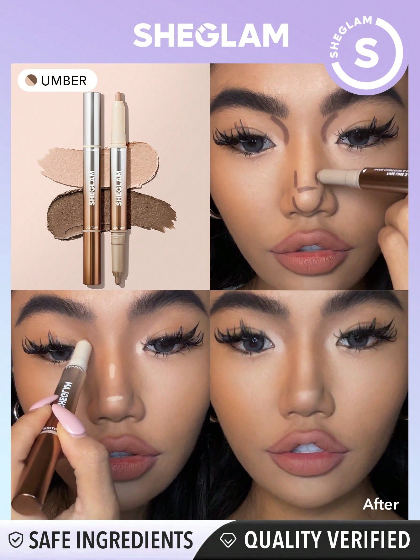 Fine Line 2-in-1 Nose Contour & Highlight Pen-02 Umber