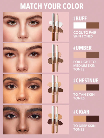Fine Line 2-in-1 Nose Contour & Highlight Pen-02 Umber