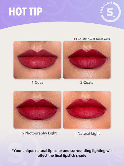 Dynamatte Boom Long-lasting Matte Lipstick-608 Don't Hesitate