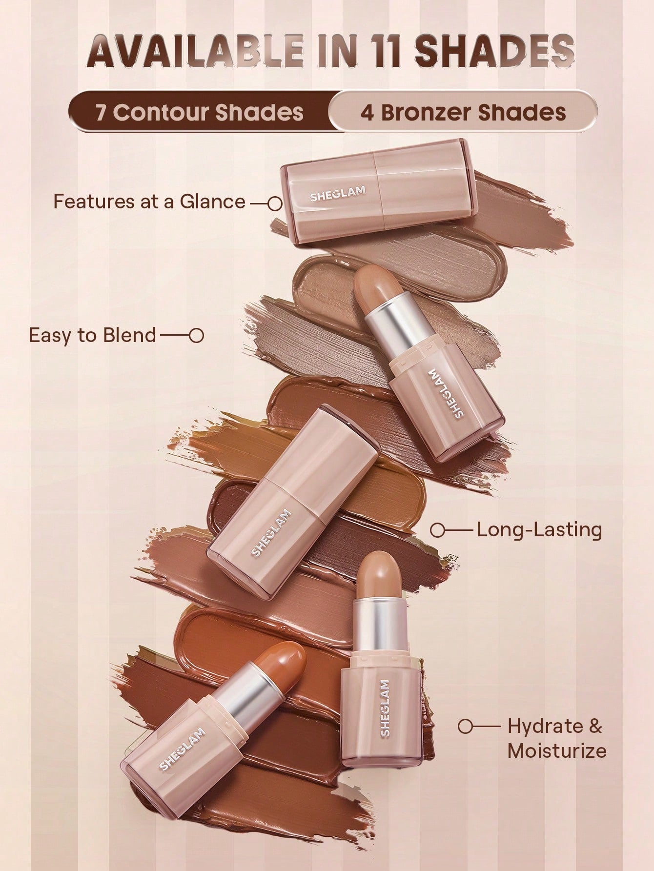 Buttery Buff Contour & Bronzer Stick-Terracotta