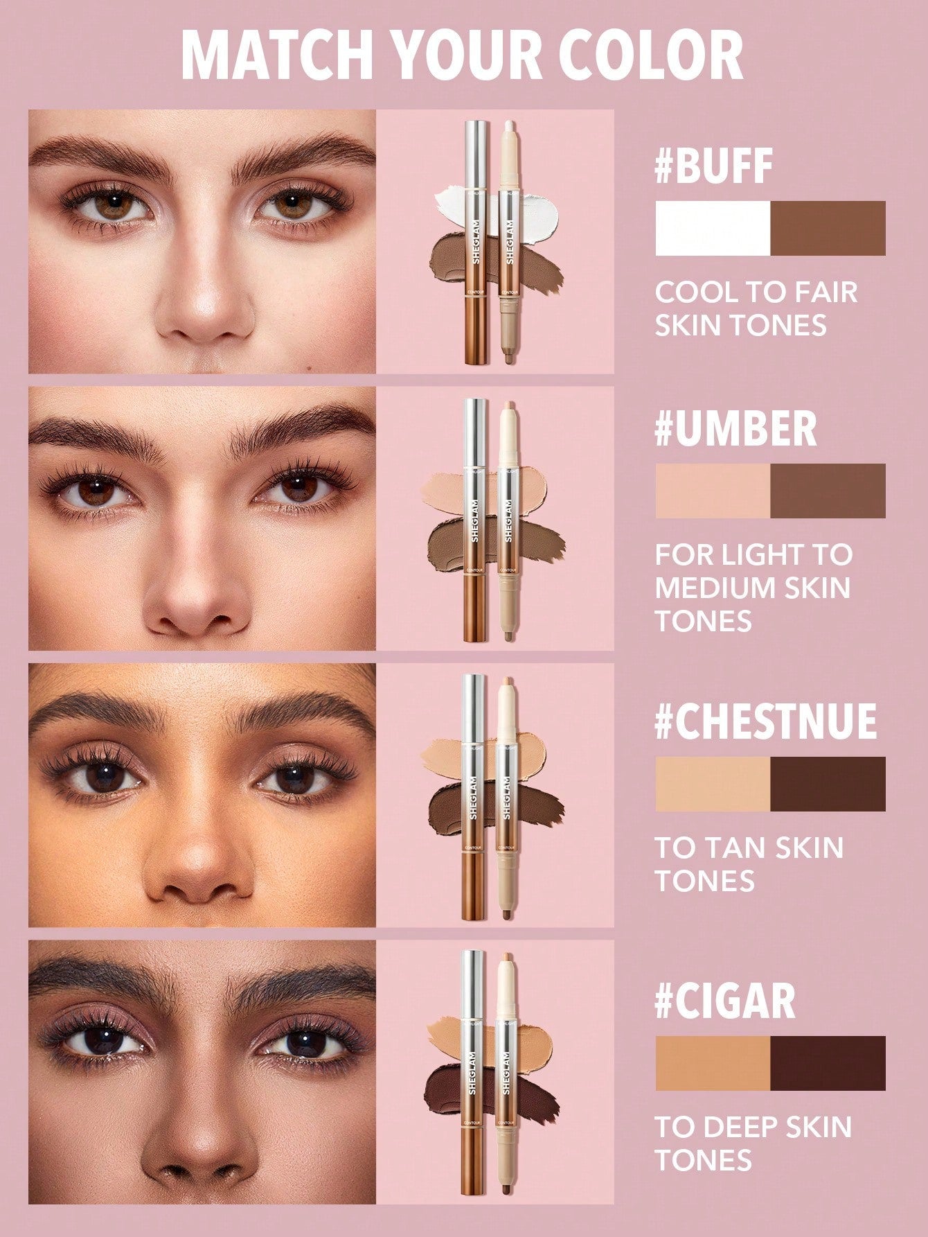 Fine Line 2-in-1 Nose Contour & Highlight Pen-01 Buff