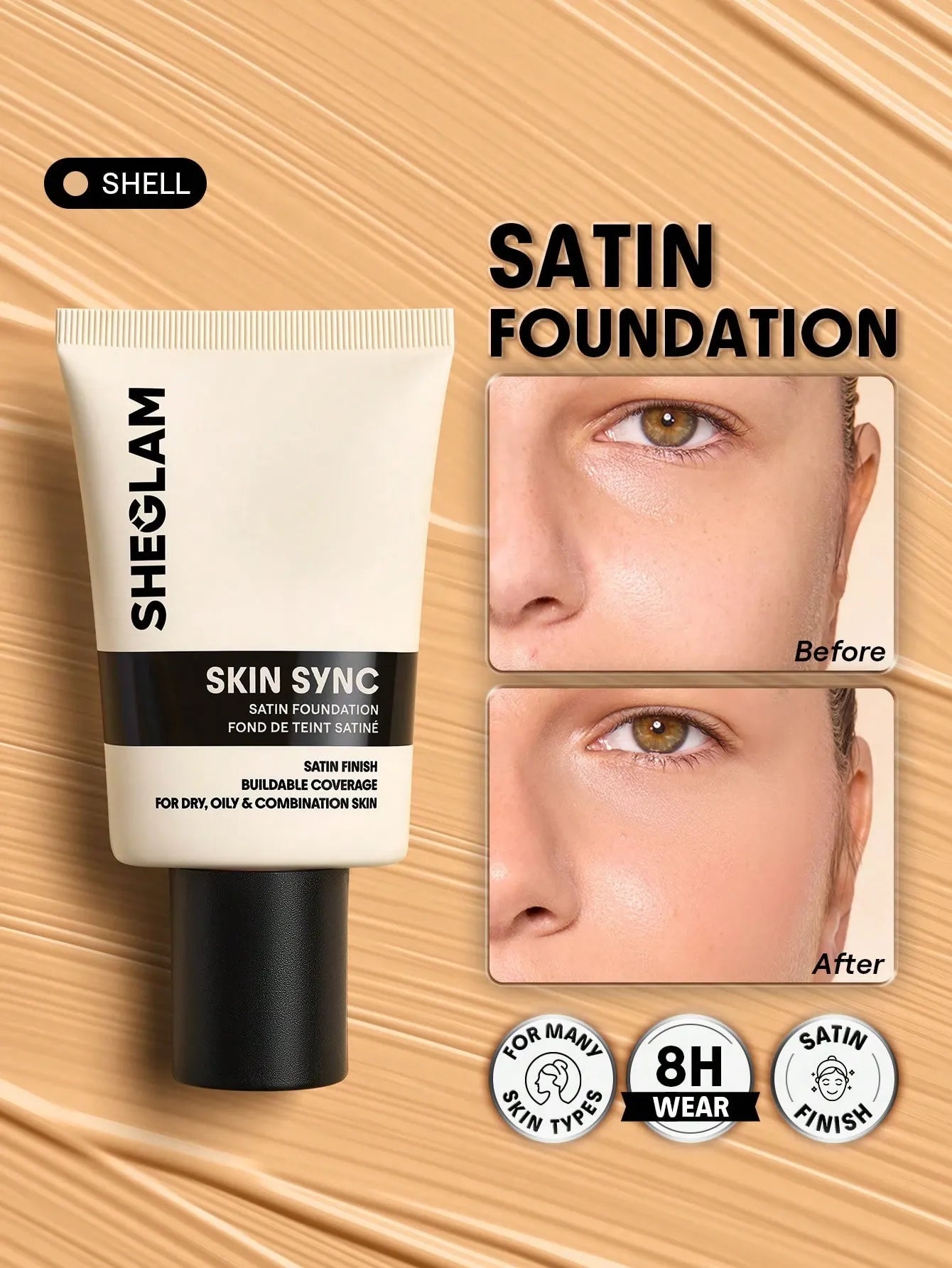 Sheglam - Skin Sync Satin Foundation