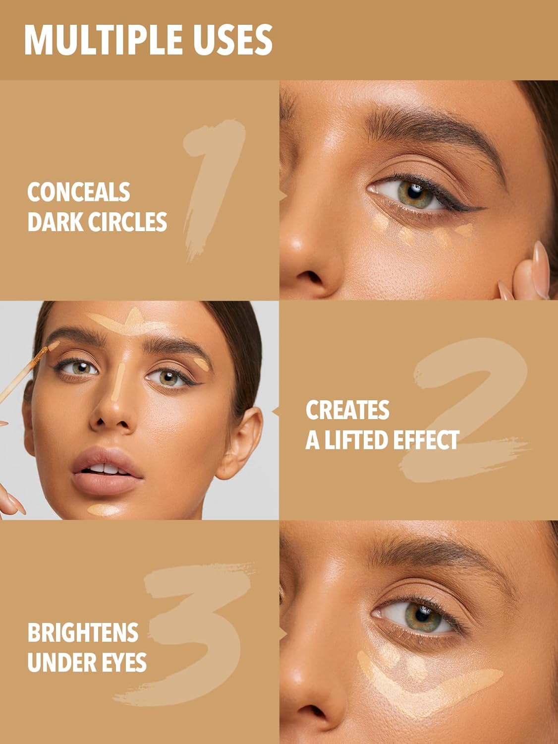 SHEGLAM 12HR Full Coverage Concealer Matte Finish Concealer Stick - Sand