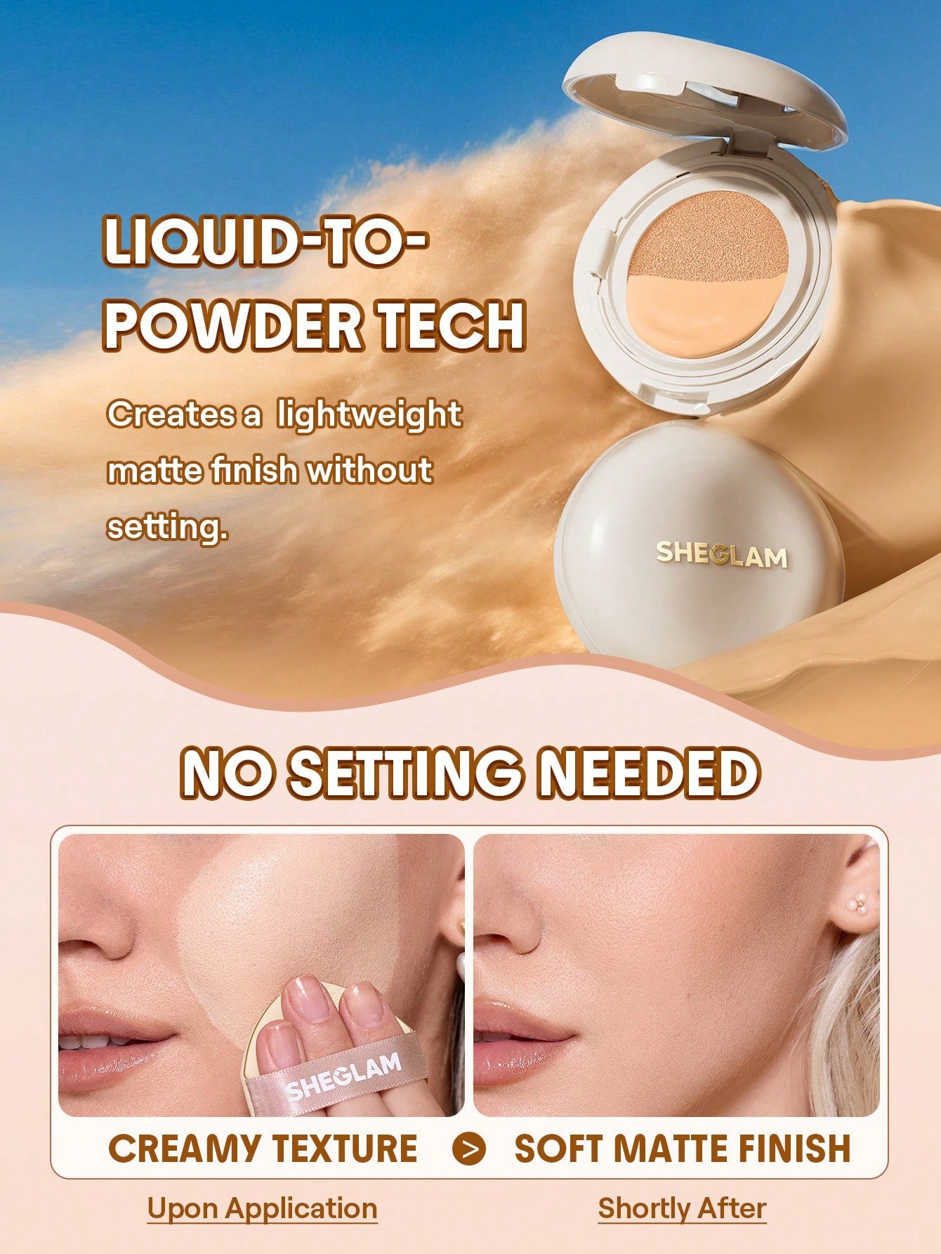 Lock & Go Long-Lasting Cushion Foundation-Sand