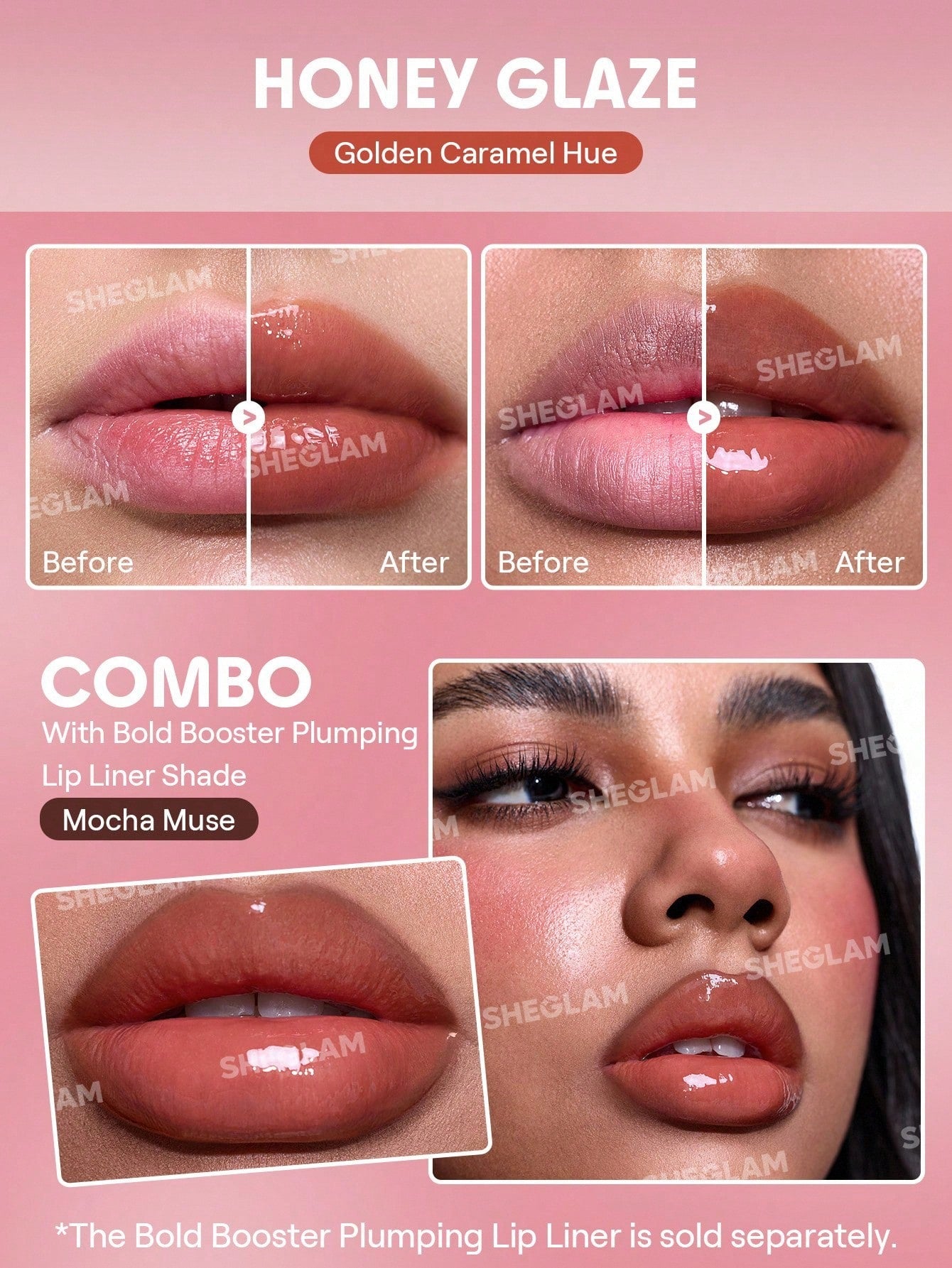 Bold Booster Lip Plumper-506 Honey Glaze