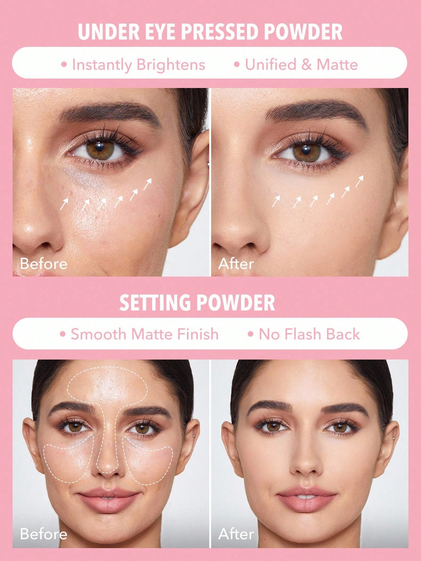 Insta-Ready Face & Under Eye Setting Powder Duo-01 Bubblegum