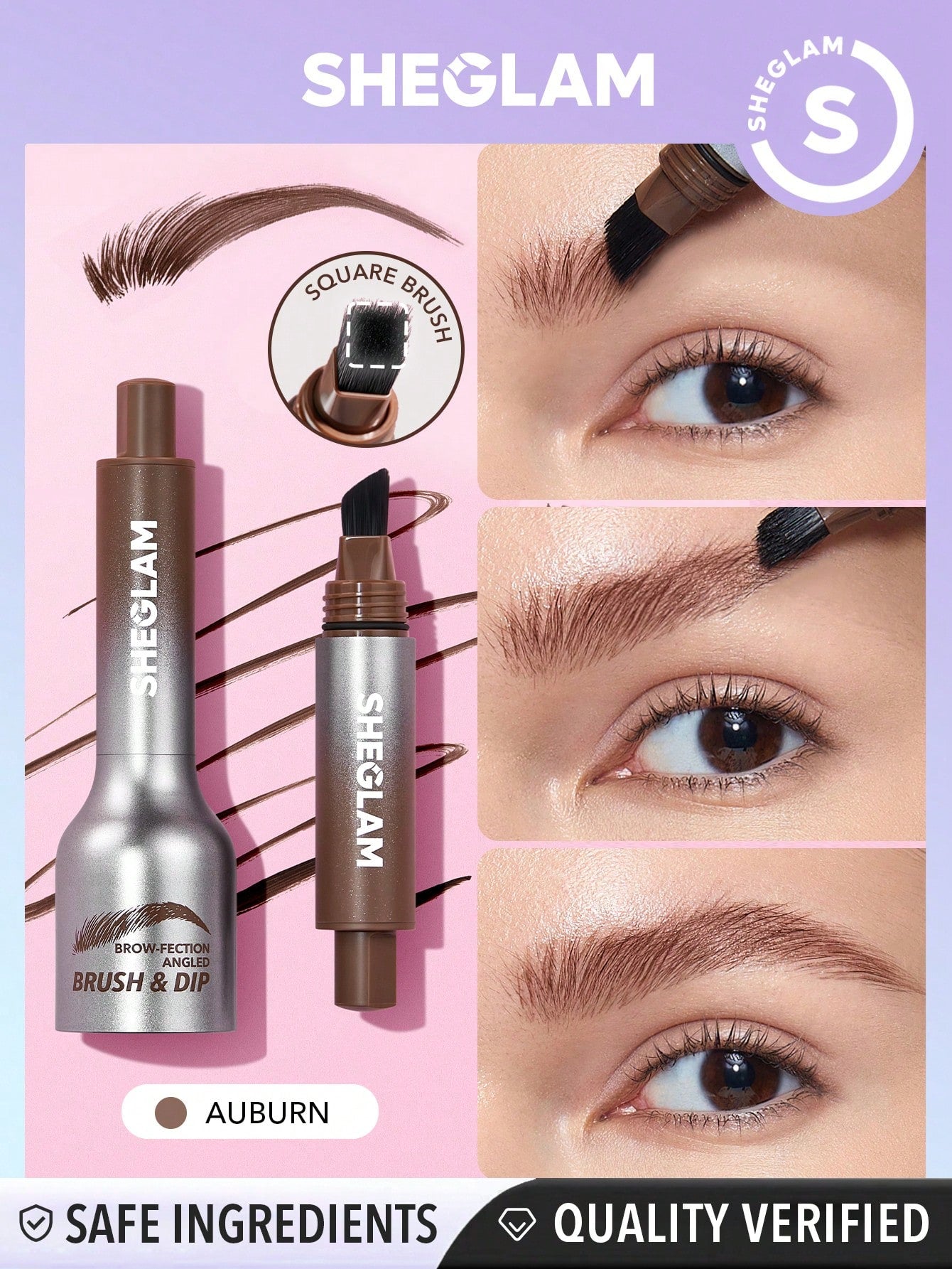 Brow-fection Angled Brush & Dip-06 Auburn