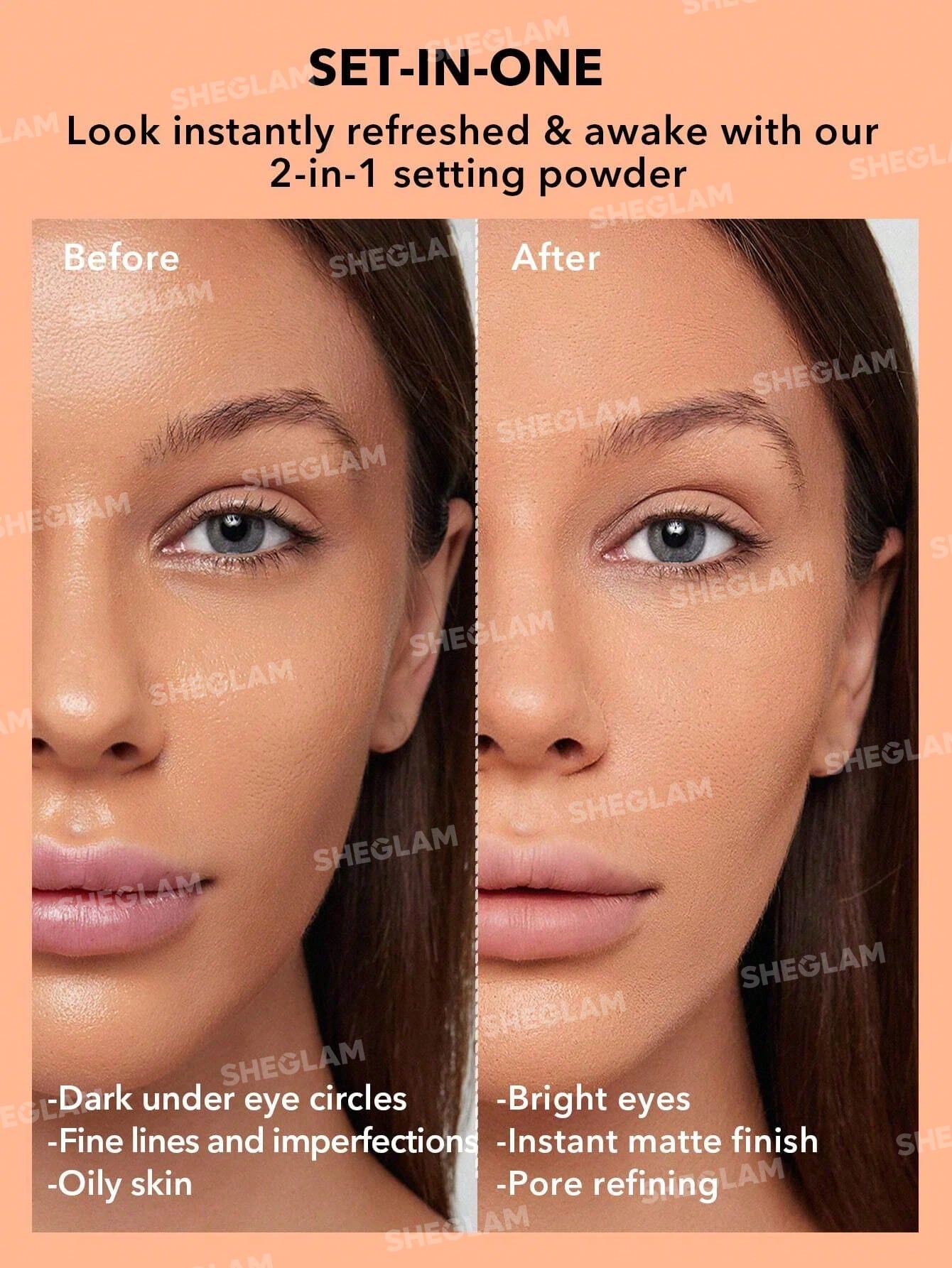 Insta-Ready Face & Under Eye Setting Powder Duo-00 Translucent