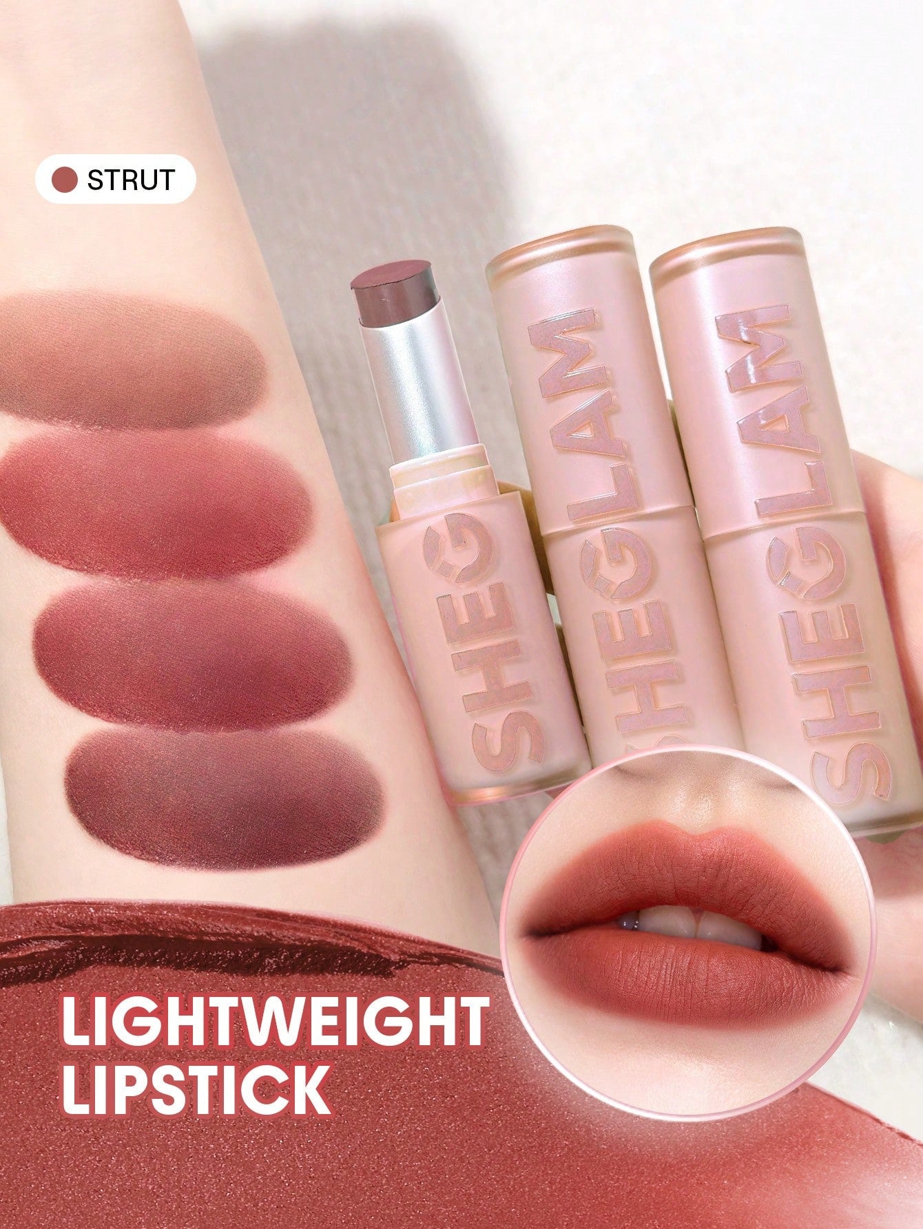 Lip Veil Cushion Lightweight Lipstick-501 Strut