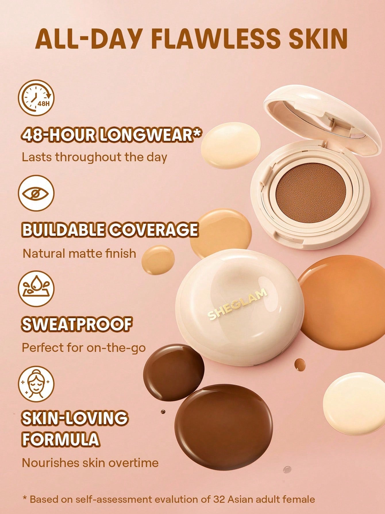 Lock & Go Long-Lasting Cushion Foundation-Nude