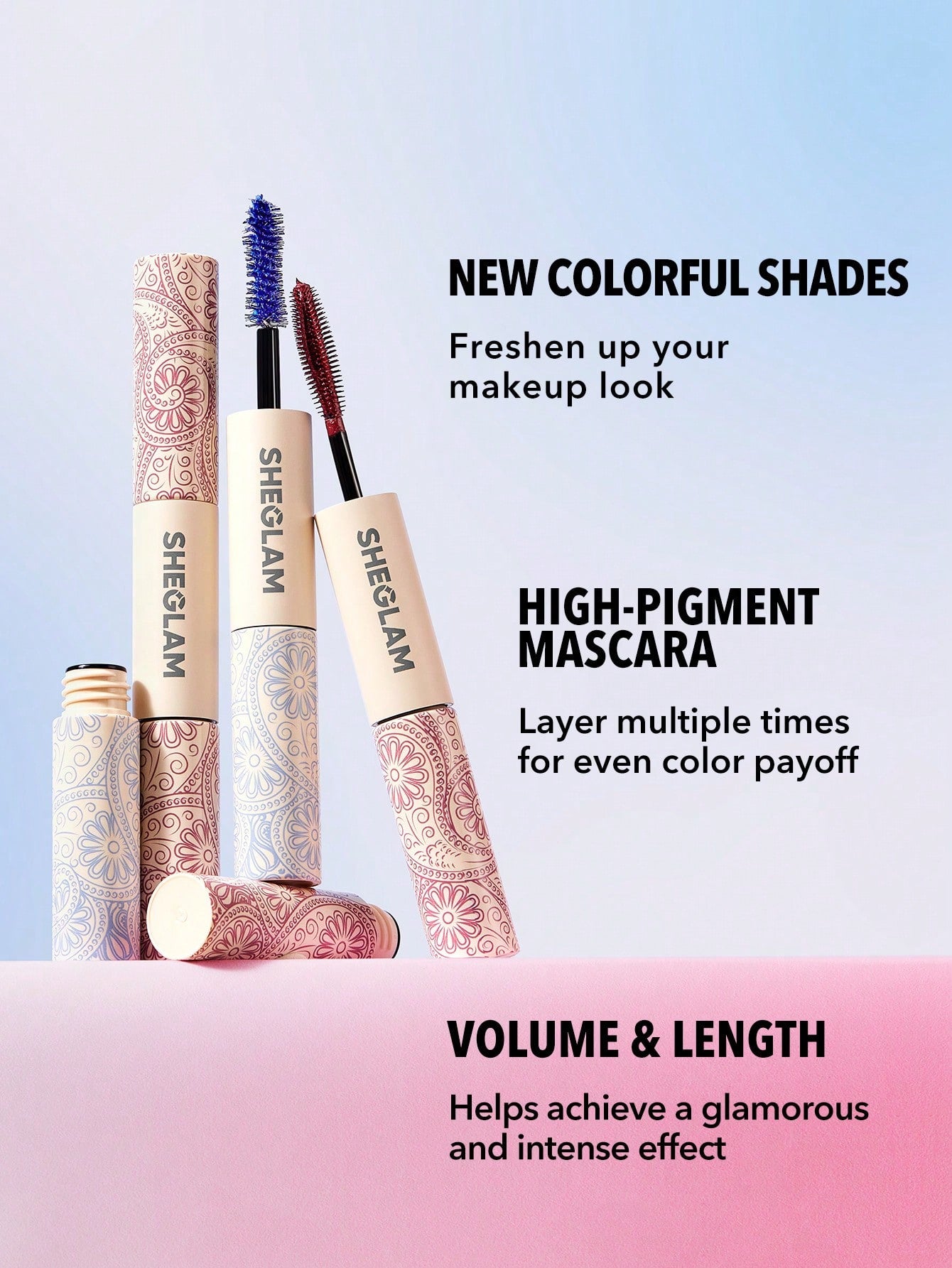 All-In-One Volume & Length Mascara-Waterproof Burgundy