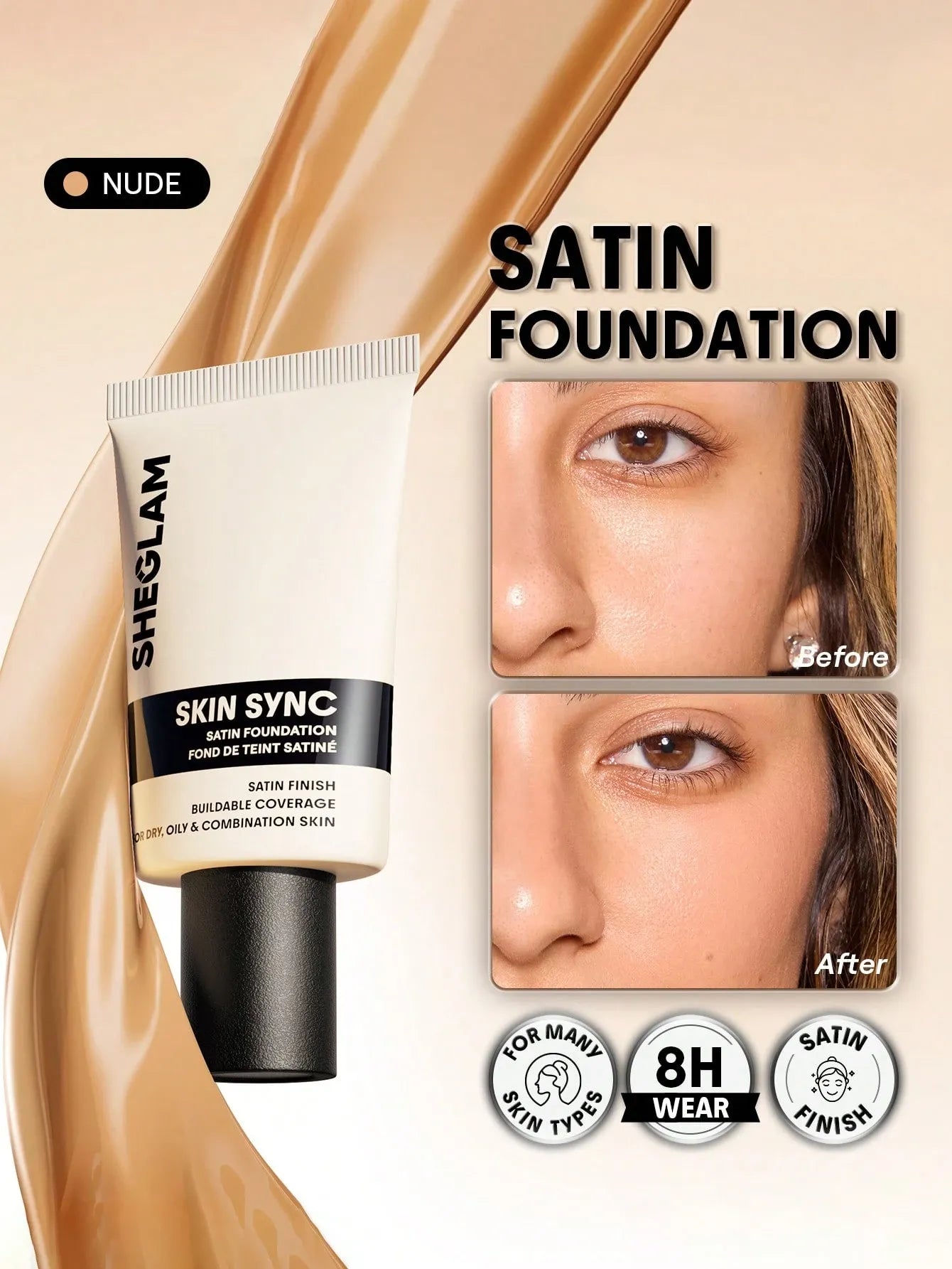 Sheglam - Skin Sync Satin Foundation