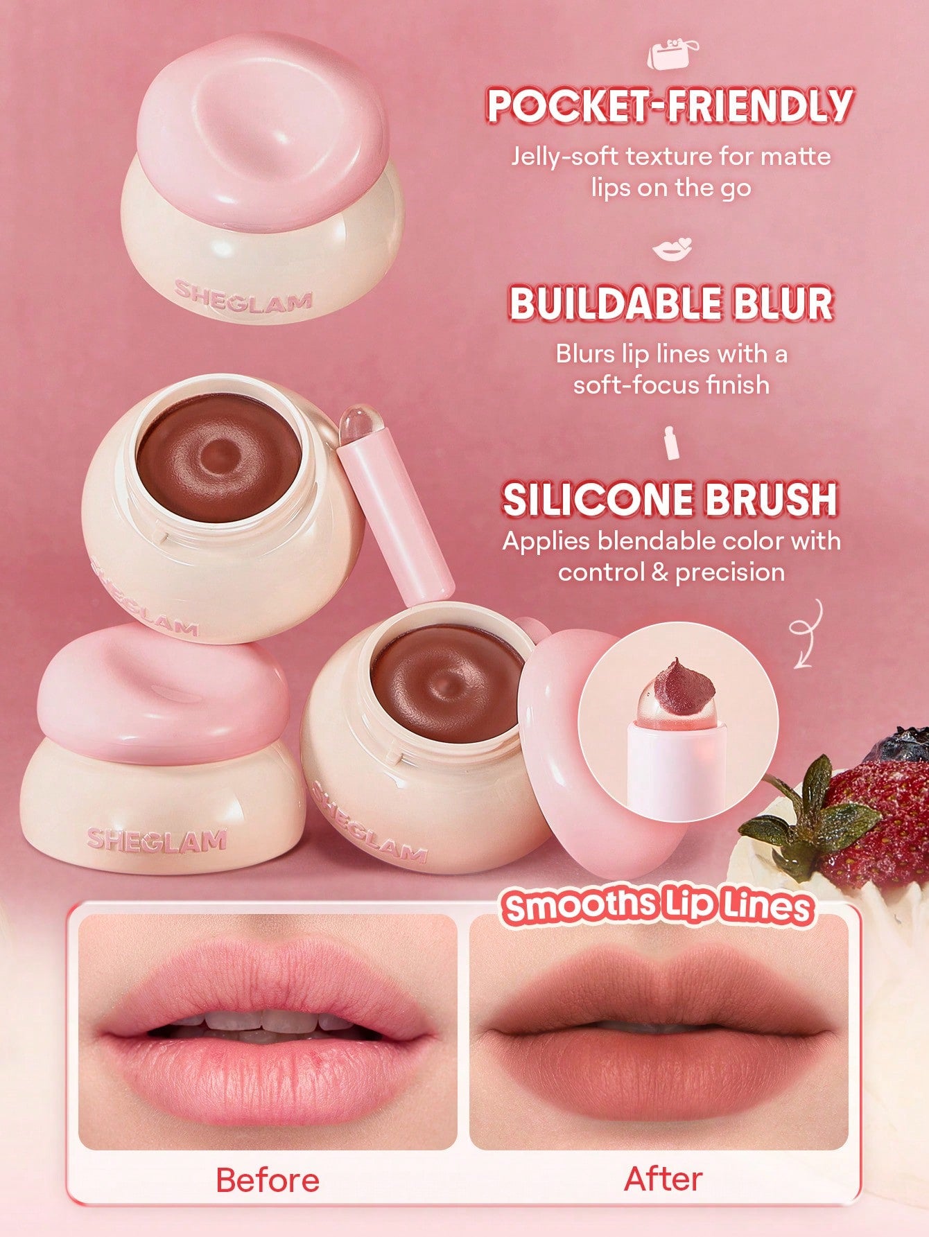Bounce Putty Pocket Lip Pot-517 Biscotti Babe