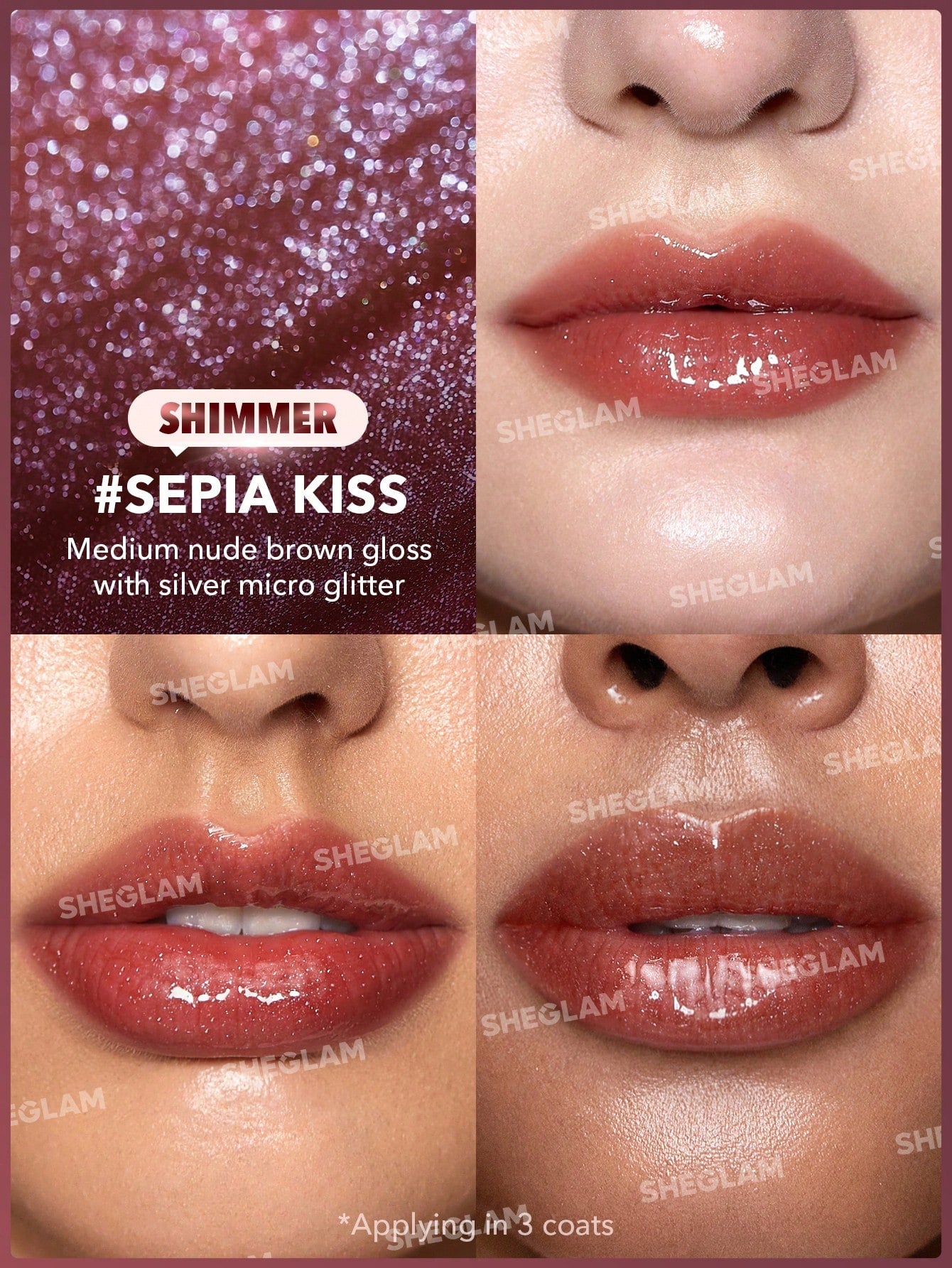 Pout-Perfect Shimmer Lip Plumper-555 Sepia Kiss