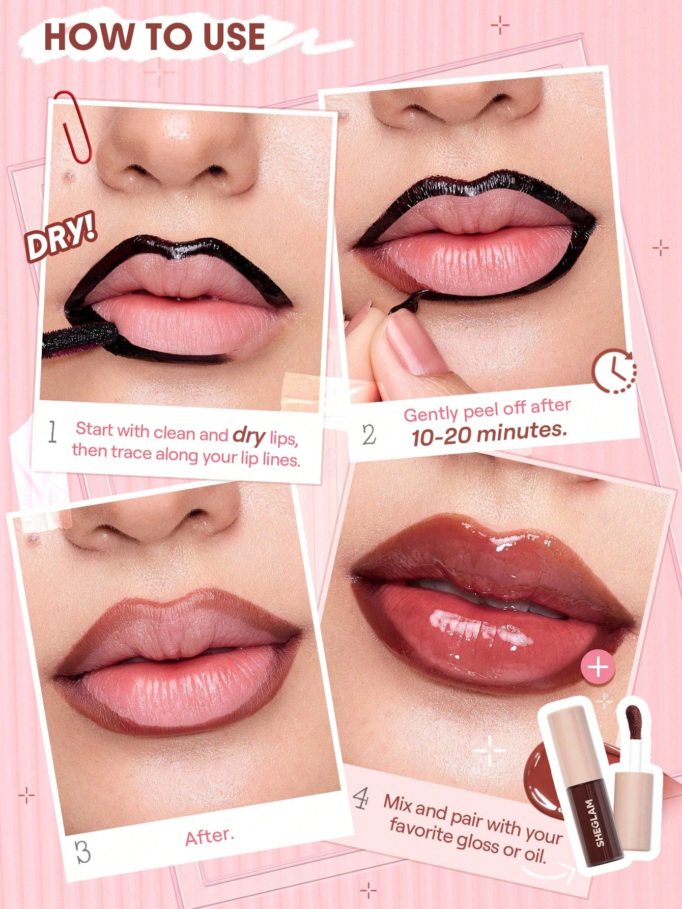 Fall In Line Peel Off Lip Liner Stain-110 Pinky Promise