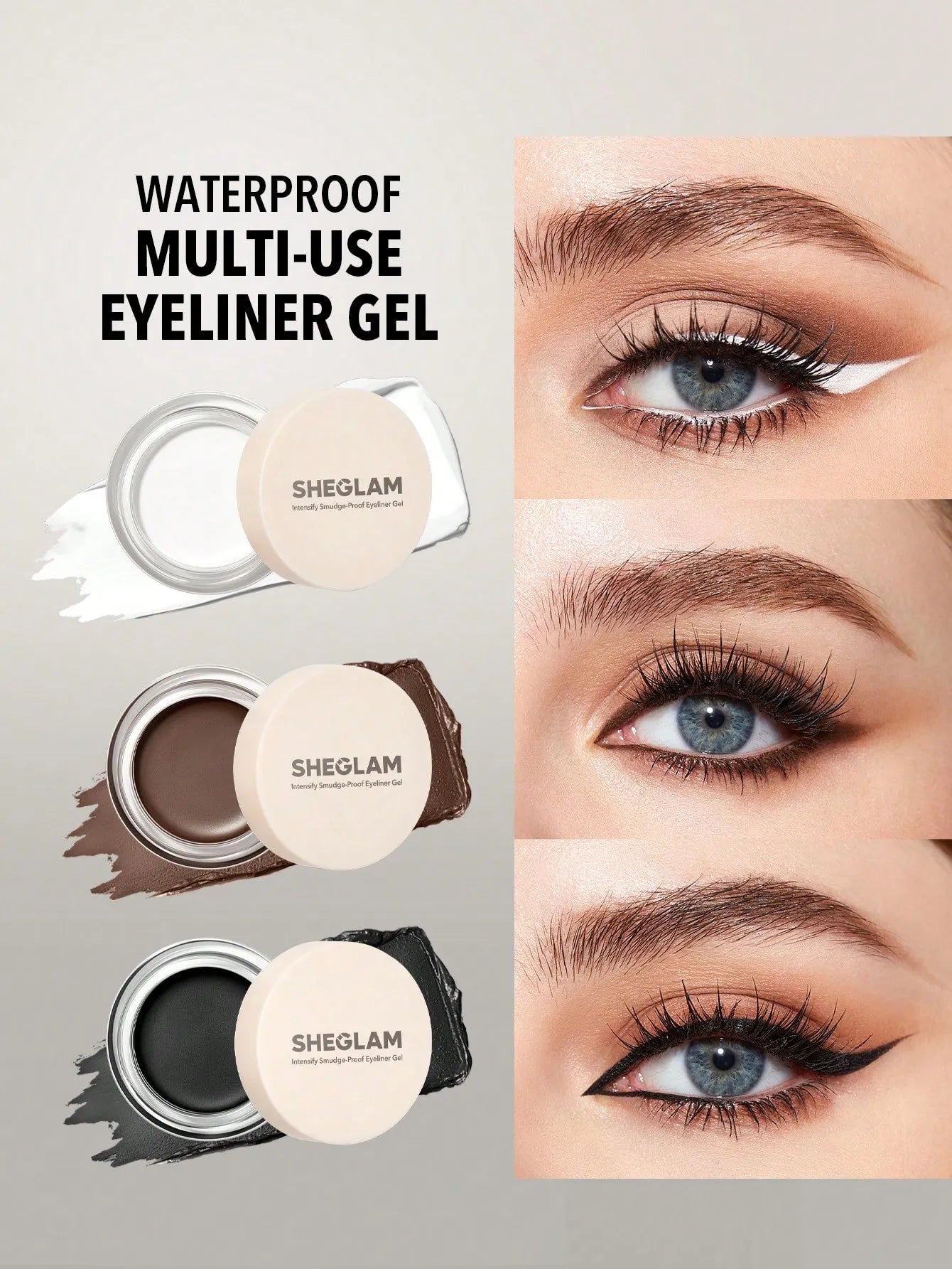 Shein - SHEGLAM Intensify Smudge-Proof Eyeliner Gel-Black