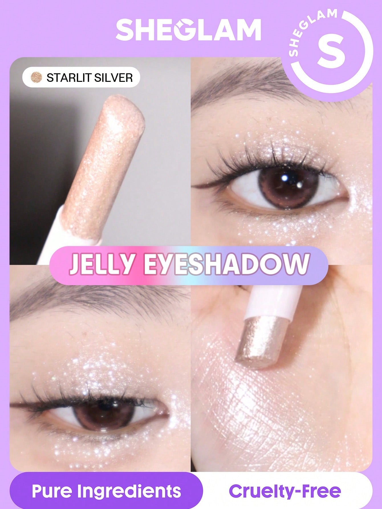 Crystal Jelly Glaze Stick-01 Starlit Silver