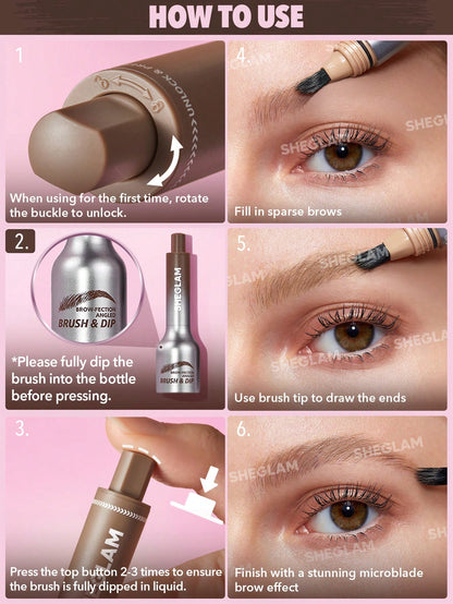 Brow-fection Angled Brush & Dip-06 Auburn