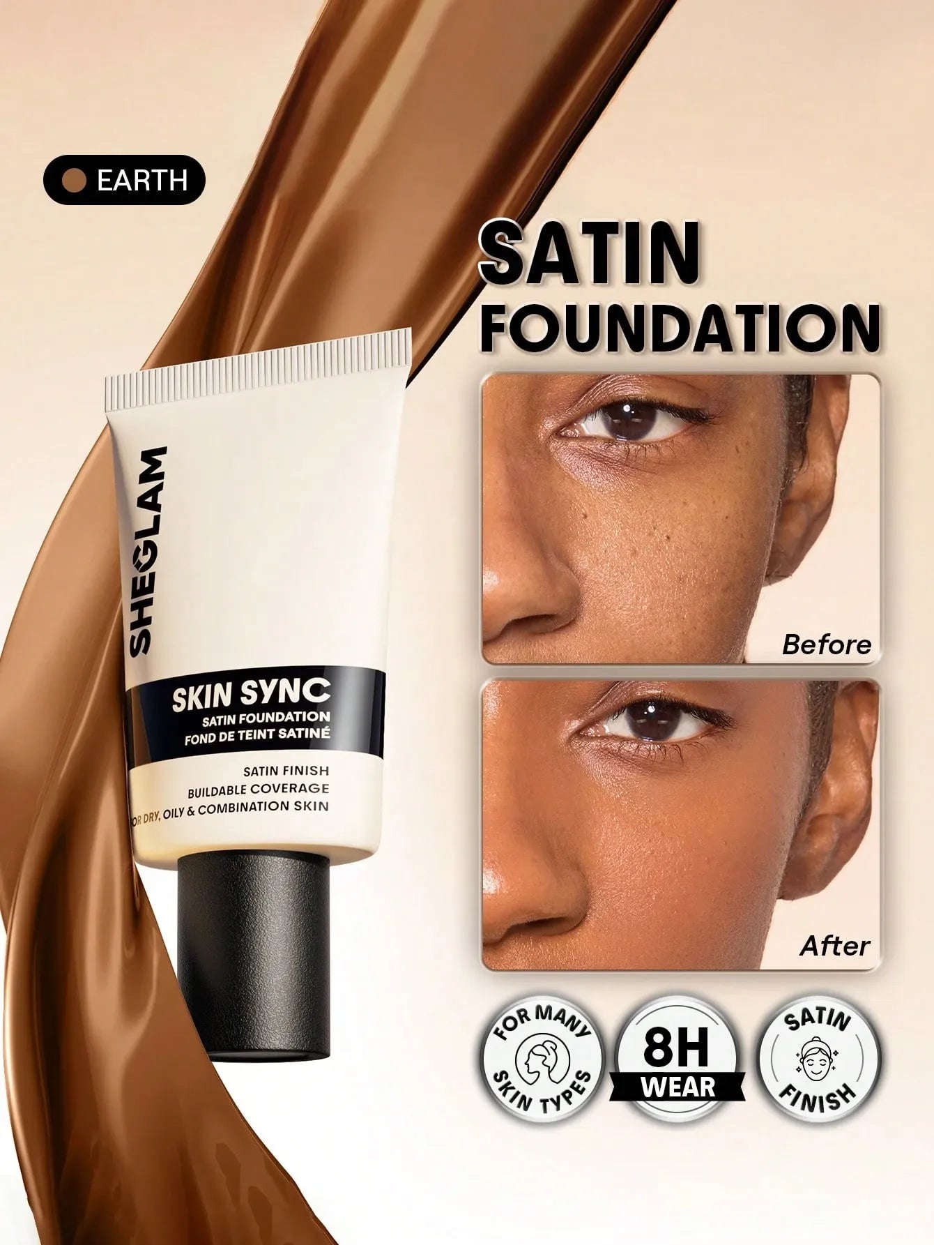Sheglam - Skin Sync Satin Foundation
