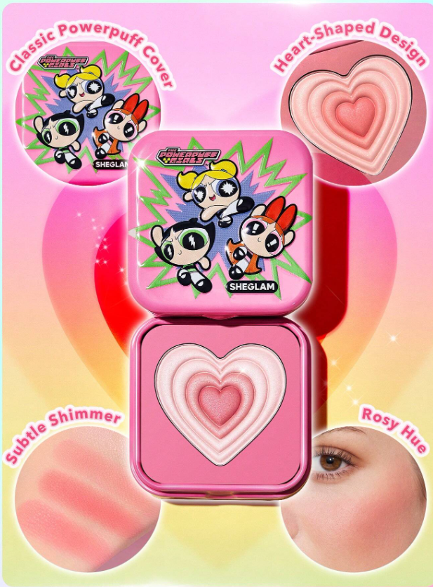SHEGLAM - The Powerpuff Girls X Love Shimmer Blush-Utonium Powder Blush Powder