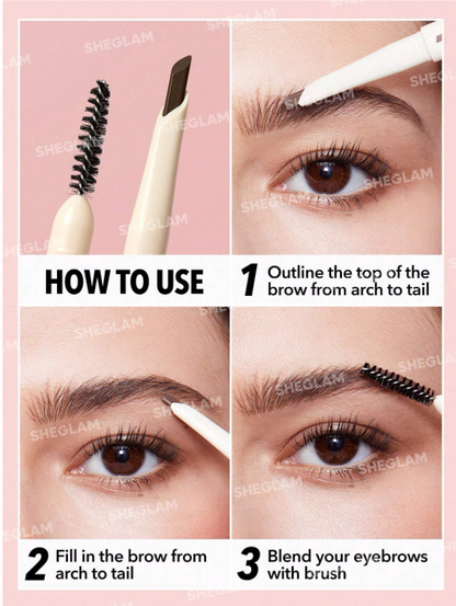 Shein - SHEGLAM Better Brows Long Lasting Eyebrow Pencil- Auburn