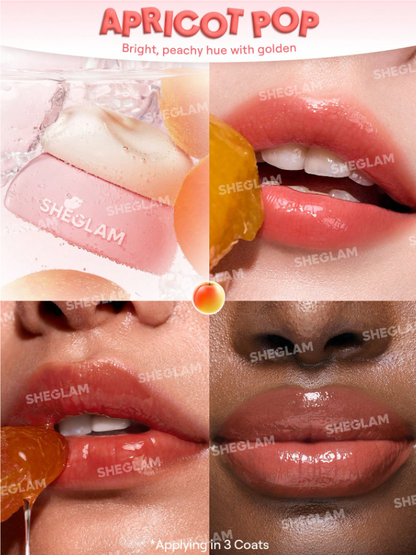 Shein - SHEGLAM Hydra Jelly Pocket Lip Jam- Apricot Pop