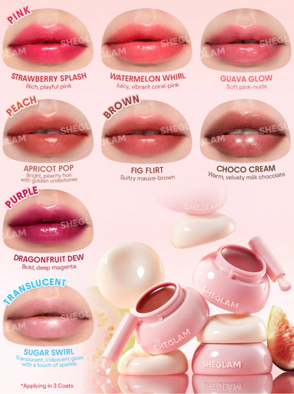 Shein - SHEGLAM Hydra Jelly Pocket Lip Jam- Sugar swirl