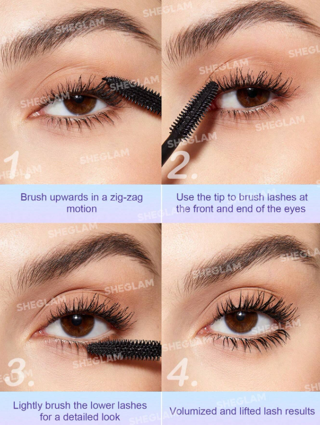 Shein - SHEGLAM Flutter Wink Volumizing Mascara Volumizing Lengthening Long-Lasting