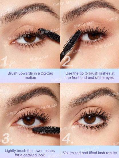 Shein - SHEGLAM Flutter Wink Volumizing Mascara Volumizing Lengthening Long-Lasting
