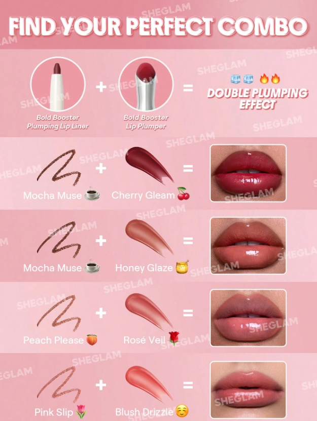 Shein - SHEGLAM Bold Booster Lip Plumper - Cherry Gleam