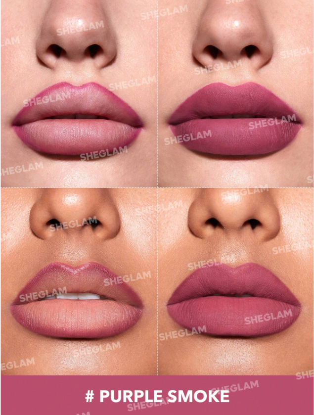 Shein - SHEGLAM So Lippy Lip Liner-Creamy Matte Lip Liner Pencil - Purple Smoke