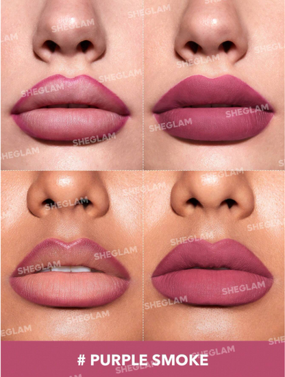 Shein - SHEGLAM So Lippy Lip Liner-Creamy Matte Lip Liner Pencil - Purple Smoke