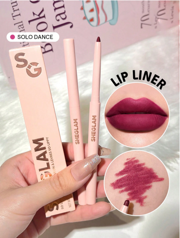 Shein - SHEGLAM So Lippy Lip Liner-Creamy Matte Lip Liner Pencil - Solo Dance