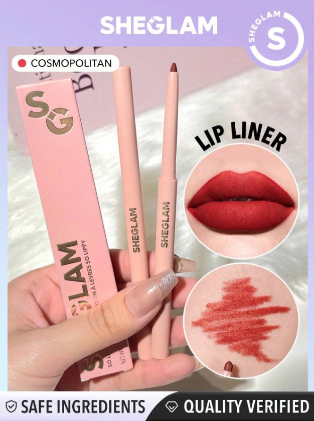 Shein - SHEGLAM So Lippy Lip Liner-Creamy Matte Lip Liner Pencil - Cosmopolitan