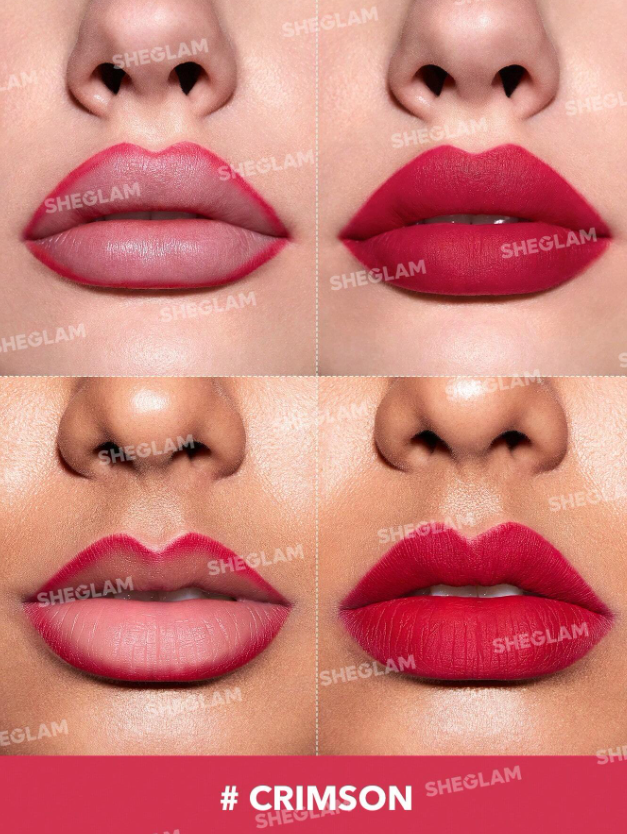 Shein - SHEGLAM So Lippy Lip Liner-Creamy Matte Lip Liner Pencil - Crimson
