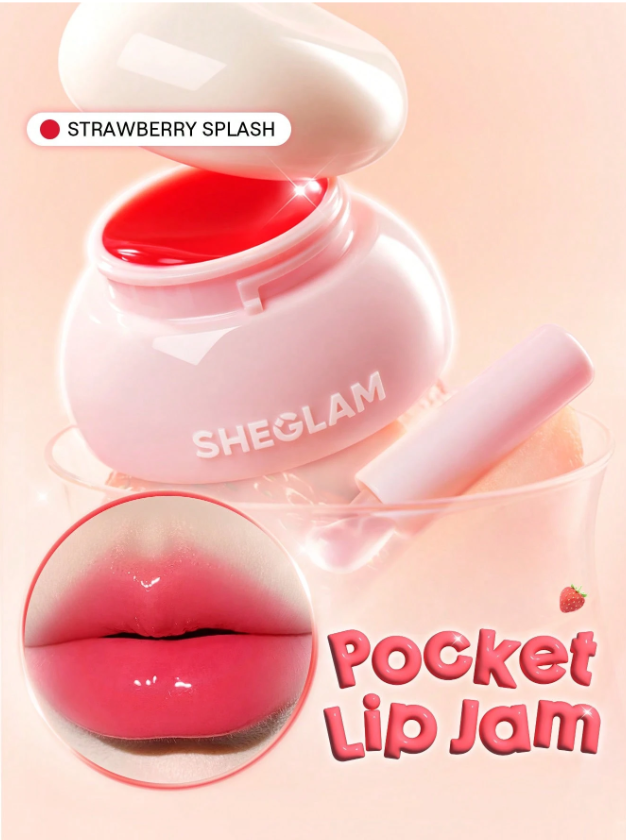 Shein - SHEGLAM Hydra Jelly Pocket Lip Jam- Strawberry Splash