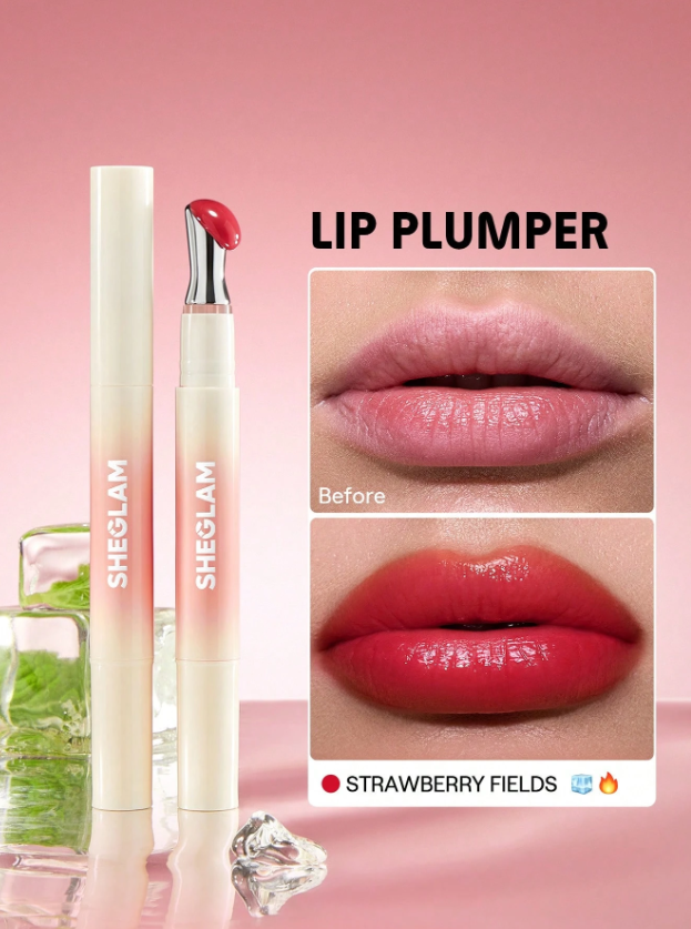 Shein - SHEGLAM Bold Booster Lip Plumper - Strawberry Fields