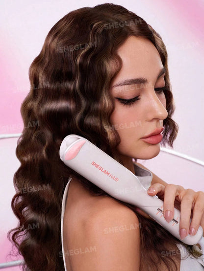 Sheglam - HAIR Cupid's Charm Beach Babe Hair Waver,Pink Ionic Hair Curler 19mm EU Plug