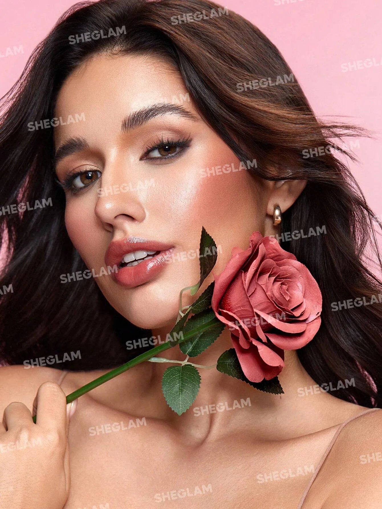 Shein - SHEGLAM Pink Ribbon Rose Blush Powder Blush