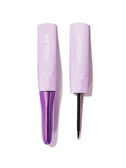 SHEGLAM - All Eyes On You Eyelash Glue Liner-Black 2 In 1 Waterproof Liquid Eyeliner False Eyelash Glue