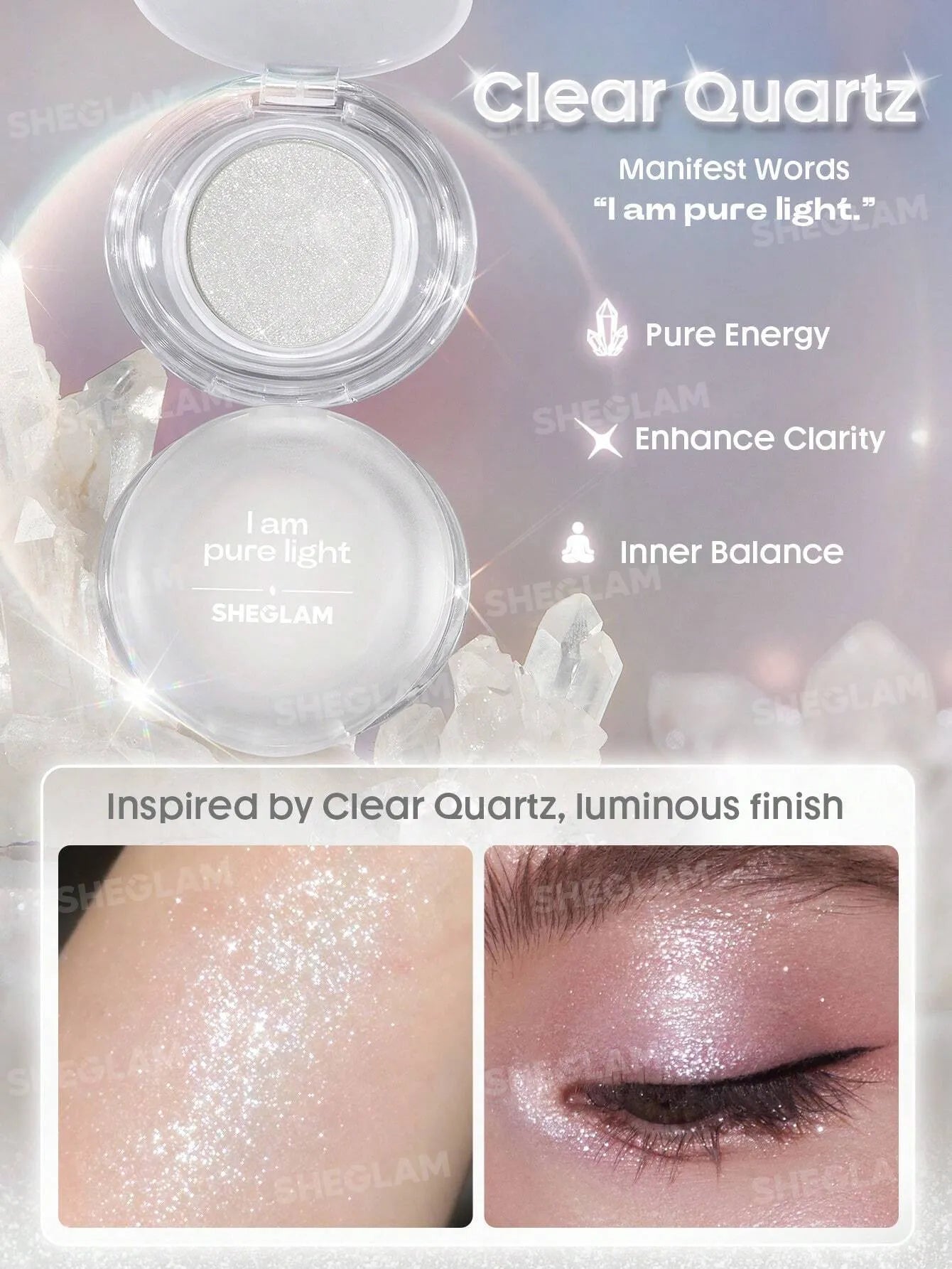 SHEGLAM - Crystal Intentions Manifesting Glow Glitter Eyeshadow