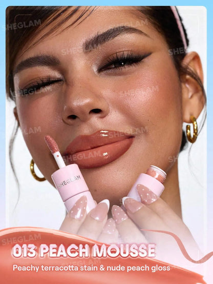 SHEGLAM - Line To Shine Peel-Off Lip Stain & Gloss Duo