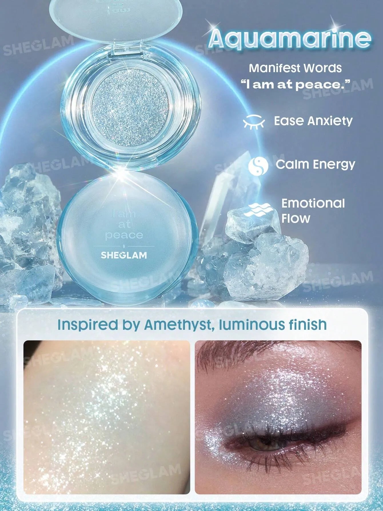 SHEGLAM - Crystal Intentions Manifesting Glow Glitter Eyeshadow