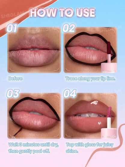 SHEGLAM - Line To Shine Peel-Off Lip Stain & Gloss Duo