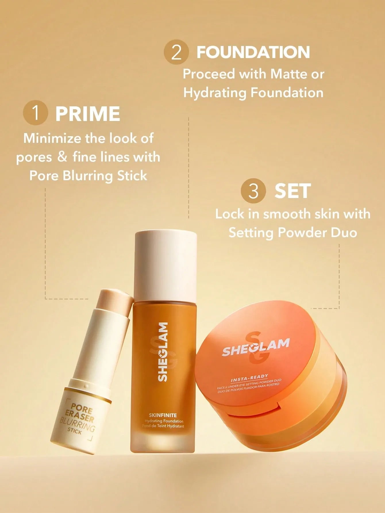 SHEGLAM - Pore Eraser Blurring Stick Oil Control Pore Minimizing Facial Makeup Primer Stick 