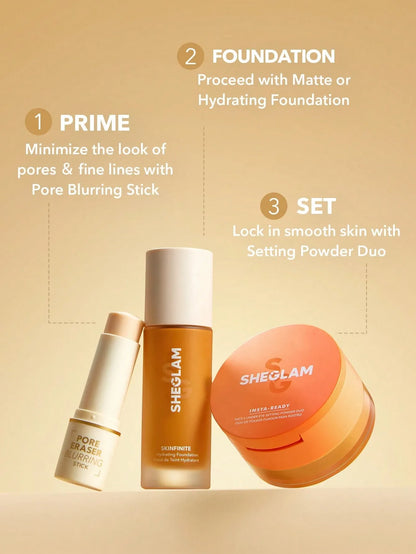 SHEGLAM - Pore Eraser Blurring Stick Oil Control Pore Minimizing Facial Makeup Primer Stick 