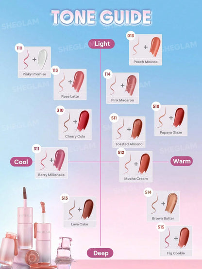 SHEGLAM - Line To Shine Peel-Off Lip Stain & Gloss Duo