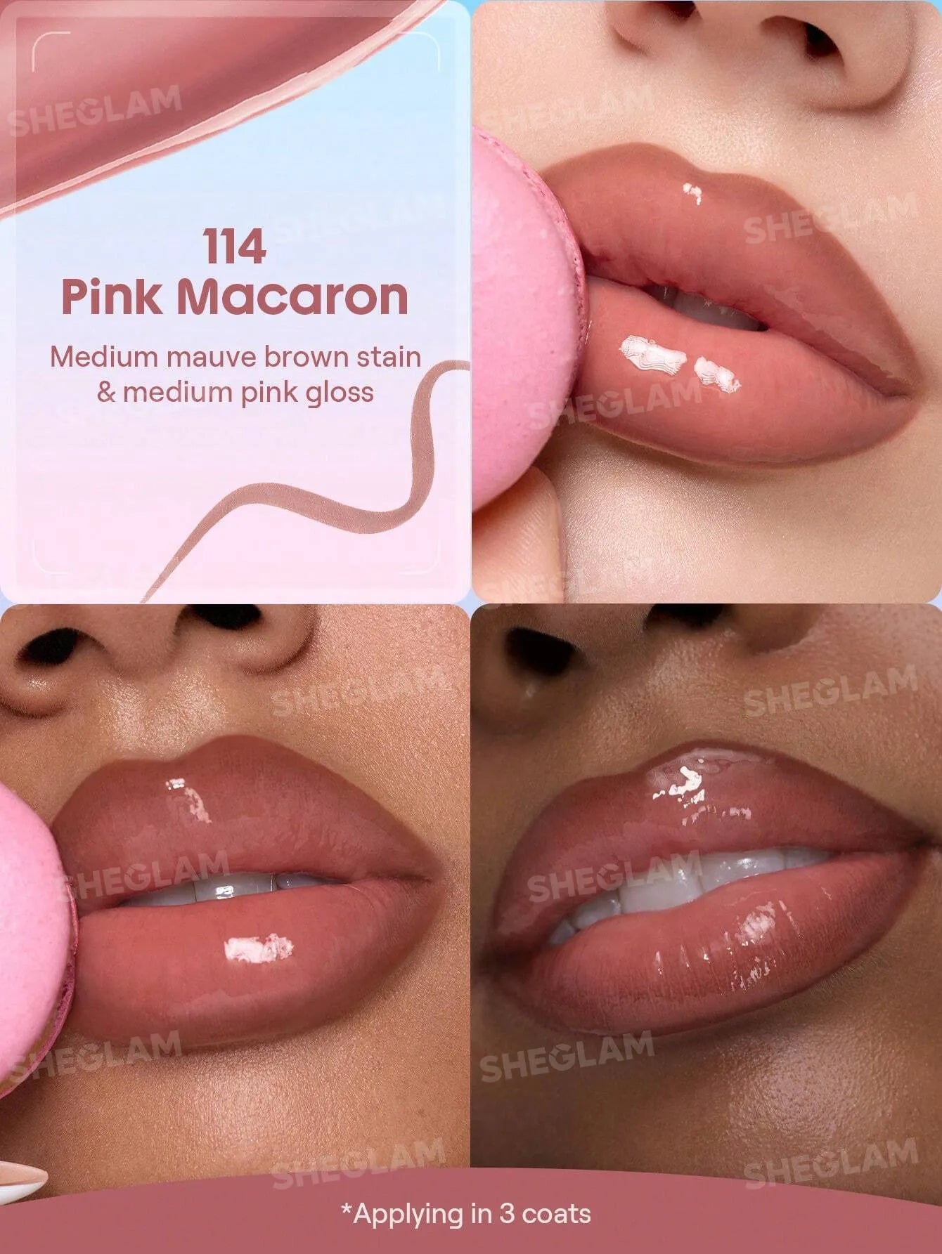 SHEGLAM - Line To Shine Peel-Off Lip Stain & Gloss Duo